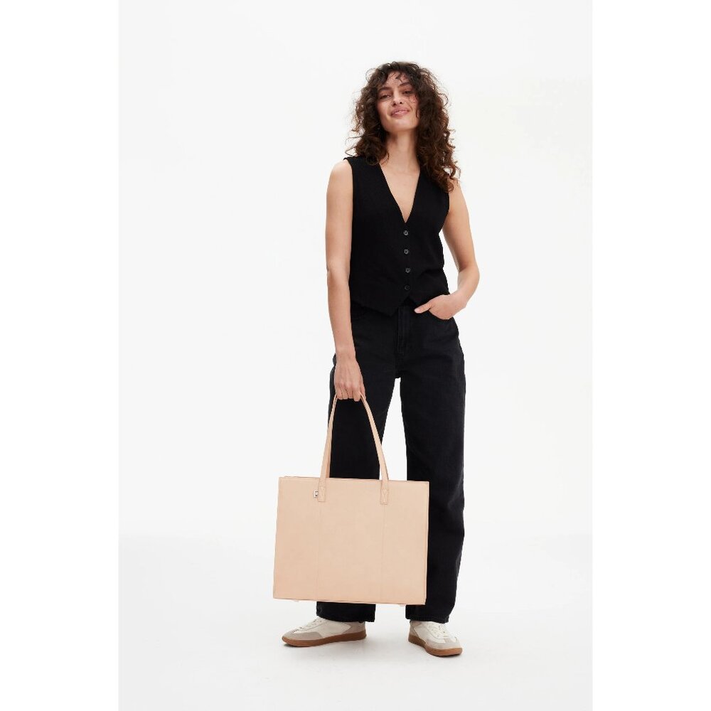 NWT BÉIS beige Large Work Tote bag